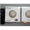 Image 2 : LOT OF 3 TWENTY FIVE CENT COIN (CANADA) *1912, 13, 14* (SILVER)