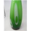 Image 2 : GREEN WITH WHITE DOTS VASE (BASE 4", 18.5"T)