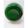 Image 3 : GREEN WITH WHITE DOTS VASE (BASE 4", 18.5"T)