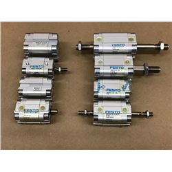 (8) FESTO MISC. PNEUMATIC CYLINDER *SEE PICS FOR PART #*