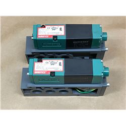 (2) NUMATICS 081SA400M000061 SOLENOID VALVE W/ MOUNTING BLOCK