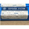 Image 2 : (6) NIAGARA 35203 5/8 FOUR FLUTE HSS END MILL