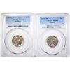 Image 1 : 2-1938-D BUFFALO NICKELS, PCGS MS-64