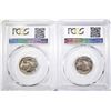Image 2 : 2-1938-D BUFFALO NICKELS, PCGS MS-64