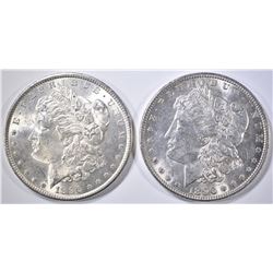 2 1896 MORGAN DOLLARS CH BU