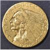 Image 1 : 1908 $2.5 GOLD INDIAN XF