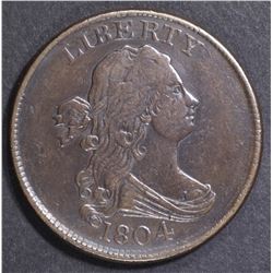 1804 HALF CENT XF/AU