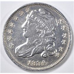 1834 BUST DIME AU