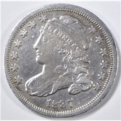 1837 BUST DIME XF