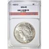 Image 1 : 1923 D PEACE DOLLAR, AGP CH BU