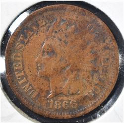 1866 INDIAN HEAD CENT VG