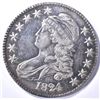Image 1 : 1824 BUST HALF DOLLAR, AU