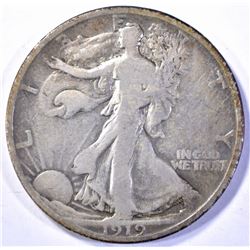 1919 WALKING LIBERTY HALF DOLLAR  FINE