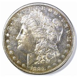 1883-S MORGAN DOLLAR CH AU NICE LUSTER STILL THERE