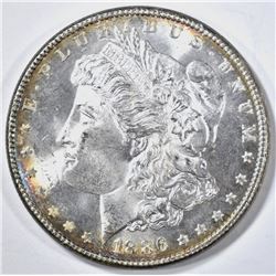 1886 MORGAN DOLLAR GEM BU NICE RIM TONE