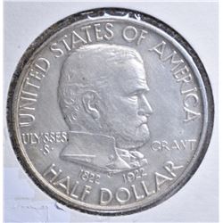 1922 GRANT MEMORIAL HALF DOLLAR AU/BU