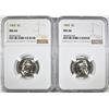 Image 1 : (2) 1965 NICKELS NGC MS-66