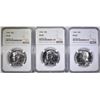 Image 1 : 3-1964 KENNEDY HALF DOLLARS, NGC PF-67