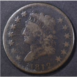 1812 LARGE CENT, VG