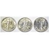 Image 1 : 3-CH BU 1944-S WALKING LIBERTY HALVES