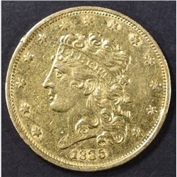 1835 $5 GOLD CLASSIC HEAD   AU
