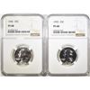 Image 1 : 1955 & 56 WASHINGTON QUARTERS, NGC PF-68