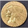 Image 1 : 1909 $2.5 GOLD INDIAN AU