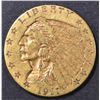 Image 1 : 1911 $2.5 GOLD INDIAN AU