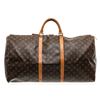 Image 2 : Louis Vuitton Monogram Canvas Leather Keepall 55 cm Duffle Bag Luggage