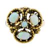Image 2 : 0.75 ctw Opal Ring - 14KT Yellow Gold