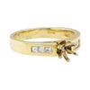 Image 1 : 0.30 ctw Diamond Semi-Mount Ring - 14KT Yellow Gold