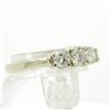 Image 7 : 0.66 ctw Diamond Three Stone Ring - 14KT White Gold