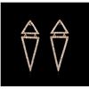 Image 1 : 0.90 ctw Diamond Earrings - 14KT Rose Gold