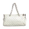 Chanel White Ultimate Soft Leather Sombrero Bowler Bag