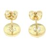 Image 4 : 14k Yellow Gold 1.12 ctw Round Brilliant Diamond Stud Earrings w/ Pave Halos
