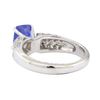 Image 3 : 2.13 ctw Sapphire and Diamond Ring - 18KT White Gold