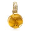 Image 1 : 14k Yellow Gold  2.58CTW Citrine and Diamond Pendant
