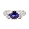 Image 2 : 2.73 ctw Sapphire And Diamond Ring - Platinum