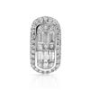 14k White Gold 0.81CTW Diamond Pendant, (SI1-SI2/G)