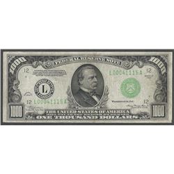 1934 $1000 Federal Reserve Note San Francisco