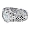 Image 6 : Rolex Mens SS MOP Diamond Lugs & Princess Cut Diamond Datejust Wristwatch With R