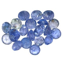 12.34 ctw Round Mixed Tanzanite Parcel