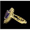 Image 3 : 2.76 ctw Tanzanite and Diamond Ring - 14KT Yellow Gold