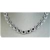 Image 2 : 19CAI-1 BLUE SAPPHIRE & DIAMOND NECKLACE