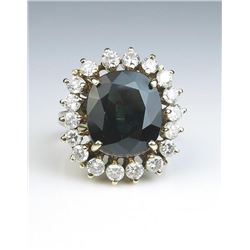 19CAI-2 SAPPHIRE & DIAMOND RING