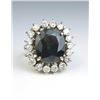 Image 1 : 19CAI-2 SAPPHIRE & DIAMOND RING