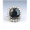 Image 2 : 19CAI-2 SAPPHIRE & DIAMOND RING