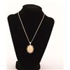 Image 1 : 19RPS-11  GOLDEN OPAL & DIAMOND NECKLACE