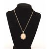 Image 2 : 19RPS-11  GOLDEN OPAL & DIAMOND NECKLACE