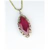 Image 2 : 19CAI-5 RUBY & DIAMOND PENDANT